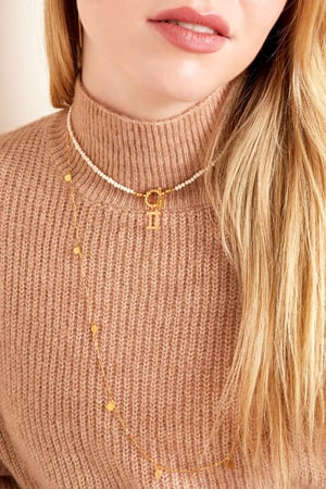 RVS ketting confetti Zilver Stainless Steel h5 Afbeelding3